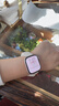 优束适用apple watch s10表带新款S11冰丝发圈夏天小香风女生腕带ultra苹果手表快拆s8/s7/s6/se配件 星光色【雪坊冰丝】 适用38/40/41/42表盘4~11代/se 实拍图
