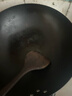 金存章丘炒锅铁锅无涂层家用炒菜锅圆底不易粘锻打精铁锅燃气灶已开锅 实拍图