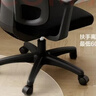 得力（deli）4900S 人体工学靠背办公椅/电脑椅/职员椅 可升降转椅舒棉坐垫 黑 实拍图