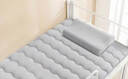 京东京造四季云柔床褥 100%原生羽丝绒学生单人宿舍A类床垫褥子0.9x2m 灰 实拍图