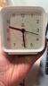 得力儿童节方形简约指针闹钟柔光夜灯台式时尚座钟起床神器 开学升学季必备 白色8851开学新年礼物 实拍图