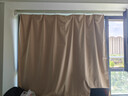 铭聚布艺（MINGJU）窗帘 全遮光窗帘成品窗帘布遮阳帘涤塔夫奶油色挂钩式2.0*2.4单片 实拍图