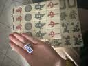 妙记麻将牌家用手搓仿玉石大号手打麻将套装136张 象牙色46号送桌布 实拍图