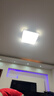 惠普精工卧室吸顶灯led现代简约餐厅书房灯具方50*50cm遥控三色 实拍图