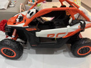 LULEA CO正版庞巴迪儿童电动车四轮越野遥控汽车玩具车童车六一儿童节礼物 熔岩橙24v旗舰版 实拍图