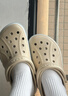 卡骆驰（CROCS）贝雅卡骆班洞洞鞋轻便耐磨一脚蹬休闲鞋女鞋时尚沙滩鞋|205089 白/深蓝-126 43 (270mm) 实拍图