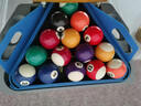 英辉（INVUI）台球子黑8中式台球桌球美式球花式十六彩大号桌球标准球57.2mm 实拍图