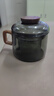 全度高硼硅耐高温办公杯茶杯烟灰色杯子简约带过滤茶水分离玻璃杯迷你 祥云墩墩杯烟灰色200ml1只 实拍图