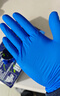 爱马斯一次性丁腈手套加厚耐用防油耐酸碱 实验室工业清洁100只/盒 蓝色APFNCHD 大号 实拍图