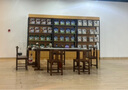 沐意 货架展示架化妆品展示柜现代简约精品展柜陈列柜超市置物架 黑架+金丝木纹色【层高可调节】 120长*30宽*213高 实拍图