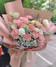 馨仪鲜花速递玫瑰向日葵康乃馨花束生日礼物全国同城配送 康乃馨玫瑰混搭花束 实拍图