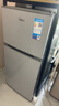 美的（Midea）112L两门小冰箱灰色双温小冰箱迷你家用宿舍租房灵活摆放节能低音深冷速冻 BCD-112CM 实拍图
