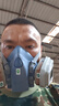 3M7502硅胶防毒面具口罩防尘防有机气体防有机蒸气喷漆专用配6001滤盒 实拍图