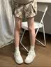 回力厚底小白鞋女2026新款夏季透气休闲百搭爆款板鞋小个子增高女鞋 米卡其【4.5cm超轻厚底】 37 实拍图