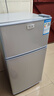 YZR小冰箱家用小型出租屋宿舍双门冷藏冷冻大容量1级节能省电冰箱 139银双门【自动除霜3天1度电】高80cm 实拍图
