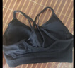 莫代尔夏季美背文胸一体抹胸防震运动内衣女吊带打底衫性感外穿背心上衣 修身黑 M 适合80-110斤 实拍图