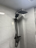 九牧优选淋浴花洒套装钢琴按键恒温增压喷头家用浴室卫生间手持淋雨器 【YF1-6002】枪灰色-沁氧增压恒温 花洒套装 实拍图