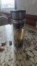 【京东物流配送】高硼硅双层玻璃杯大容量泡茶杯水杯子茶水分离杯 【双层加厚】茶杯350ml1只 实拍图