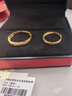 中国黄金（CHINA GOLD）满天星黄金情侣戒指999足金对戒生日礼物送男女朋友 总金重约4.1g【足金对戒】 实拍图