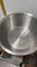 美厨（MAXCOOK）304不锈钢盆筛2件套 30cm加厚大号洗菜盆 米筛味斗套装MCWA1167 实拍图
