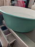 本迪中号加厚双色脸盆34cm单个装洗脚盆学生宿舍塑料脸盆泡脚盆 实拍图