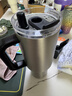 京东京造大容量吸管保温杯  316L不锈钢冰霸杯男女桌面办公水杯1.2L金属灰 实拍图