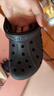 CROCS卡骆驰洞洞鞋贝雅洞洞鞋轻便运动鞋耐磨一脚蹬拖鞋休闲鞋|10126 卵石色-2V3(含智必星) 41 /42(260mm) 实拍图