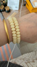 普陀山奶豆白玉菩提手串手持护身正品手链男女情侣多圈念珠 实拍图
