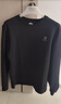 特步（XTEP） 卫衣男装套头t恤衫夏季休闲运动服饰男士保暖打底宽松大码跑步服 力荐-标准黑 -logo基础圆领不加绒 L /175 -现货速发 实拍图