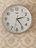 康巴丝（Compas）挂钟客厅 12英寸简约静音客厅石英钟表挂墙时钟 C2866 金色30.5cm 实拍图