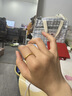中国黄金（CHINA GOLD）樱花黄金戒指女足金古法素圈对戒618生日礼物送女朋友老婆 12圈口足金戒指约0.5g【甄选礼盒】 实拍图
