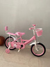 紫榕 儿童自行车女孩单车3-8岁公主款脚踏车男女宝宝小孩童车 公主粉【京仓直发】闪轮护具套装 14寸 适合90-110cm 实拍图