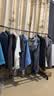 衣架落地卧室家用双杆晾衣架挂衣架子室内衣服衣帽架加粗阳台衣杆 150cm黑【单杆+置物架】; 实拍图