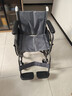 鱼跃(yuwell)轮椅车H051折叠老人轻便旅行手推车钢管免充气胎代步车 实拍图