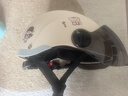 雅迪头盔3c认证Q50摩登光芒热浪白鲨电动车摩托车自行车助力车四季男女通用轻便式E1防晒米色 实拍图