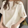 真维斯（Jeanswest）纯棉短袖女夏季2026新款休闲百搭半袖体恤衫女士潮流t恤女上衣服 米色 带帽小熊_K-带帽小熊袖_K L 实拍图