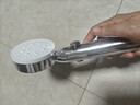 Rosecret【德国】增压淋浴花洒喷头全套强劲家用多功能洗澡手持莲蓬喷头 【星光银】单喷头+1.5米防爆软管丨浴室浴霸带软管 硅胶出水孔密集大出水量畅享淋浴 实拍图