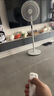 美的（Midea）【飓风节能】七叶柔风立式电风扇/家用轻音落地扇/台式小型风扇/大风力遥控定时摇头风扇 SAH35BSJ 实拍图