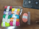 威尔基毛线手工儿童绳子编织绳diy幼儿园材料毛线团编织包纸绳粗毛线球 12色手工DIY毛线团 实拍图