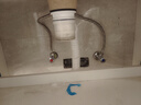 九牧（JOMOO）黄铜加厚角阀三角阀1冷1热套装   02064-1C1-1  实拍图