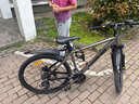 沃雷顿（VORLAD）山地自行车红日300碟刹禧玛诺24速可锁死前叉男士女士通勤单车 灰黑色26*17寸（身高165-180cm） 实拍图