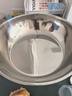 【不锈钢】和面盆厨房烘焙家用火锅盆洗菜打蛋汤锅盆醒面盆料理盆 32cm【热卖款】不锈钢 和面盆 实拍图