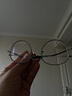 FRANZLISZT 防蓝光近视眼镜框男女复古超轻圆框眼镜架变色护目蔡司（ZEISS） 黑银 免费配1.56护目防辐射非球面0-400丨留言度数 实拍图
