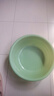 京东物流 加厚塑料洗脸盆家用洗衣服盆小面盆学生洗脚盆洗菜泡脚 绿色 大号1个（29cm） 实拍图