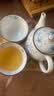 陶趣居 日本进口线唐草小蓝芽茶杯日式汤吞寿司杯陶瓷小杯泡茶杯子茶具 线唐草 茶壶 带滤网465ml1只 实拍图