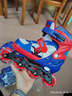 迪士尼轮滑鞋儿童溜冰鞋男女童滑冰旱冰鞋速滑鞋初学蜘蛛侠送礼物 实拍图