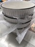 肃匠陶瓷餐具简约盘子碗套装纯白釉下彩餐具套装釉下彩碗碟套装微波炉 山田16件套(4碗4盘4勺4筷) 16头 实拍图