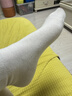 浪莎纯白色纯棉袜子女中筒袜学生棉袜全棉长袜舒适白色女袜6双装 实拍图
