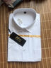 佐马仕短袖衬衫男修身抗皱冰丝夏季男士白衬衫短袖职业大码免烫衬衣男 DX2655纯白色 41 /2XL（140-150斤） 实拍图