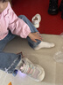 牧童儿童运动鞋夏款男童闪灯鞋轻便透气网面小童鞋女 星际蓝7205 27 实拍图